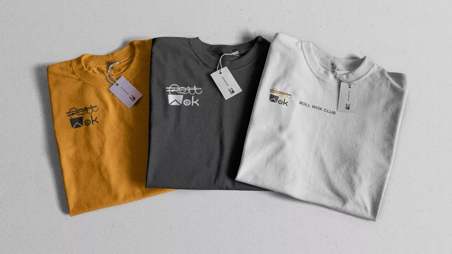 Разработка логотипа суши-бара «Roll Wok Club» в Тюкалинске